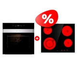 Жиынтық Gorenje кіріктірілетін электр пеші BSA6737ORAB + Gorenje электр пісіру беті ECT641BX 