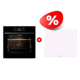 Жиынтық Gorenje Кіріктірілген пеш BPS6747A06BG + Gorenje электрлік пісіру беті ECT643WCSC 