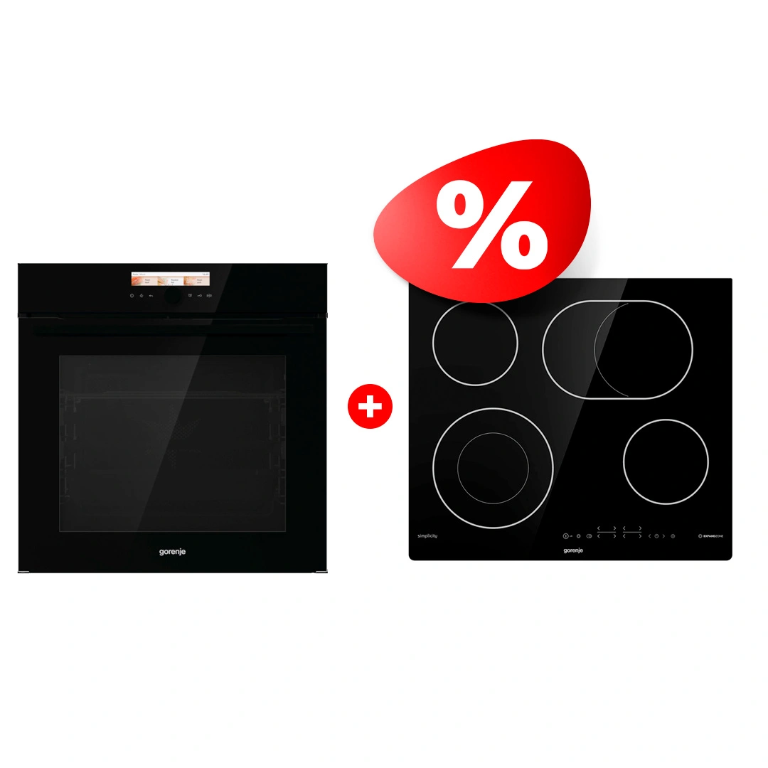 Комплект Встраиваемый духовой шкаф Gorenje BOP798S37BG + Электрическая варочная поверхность Gorenje ECT643SYB