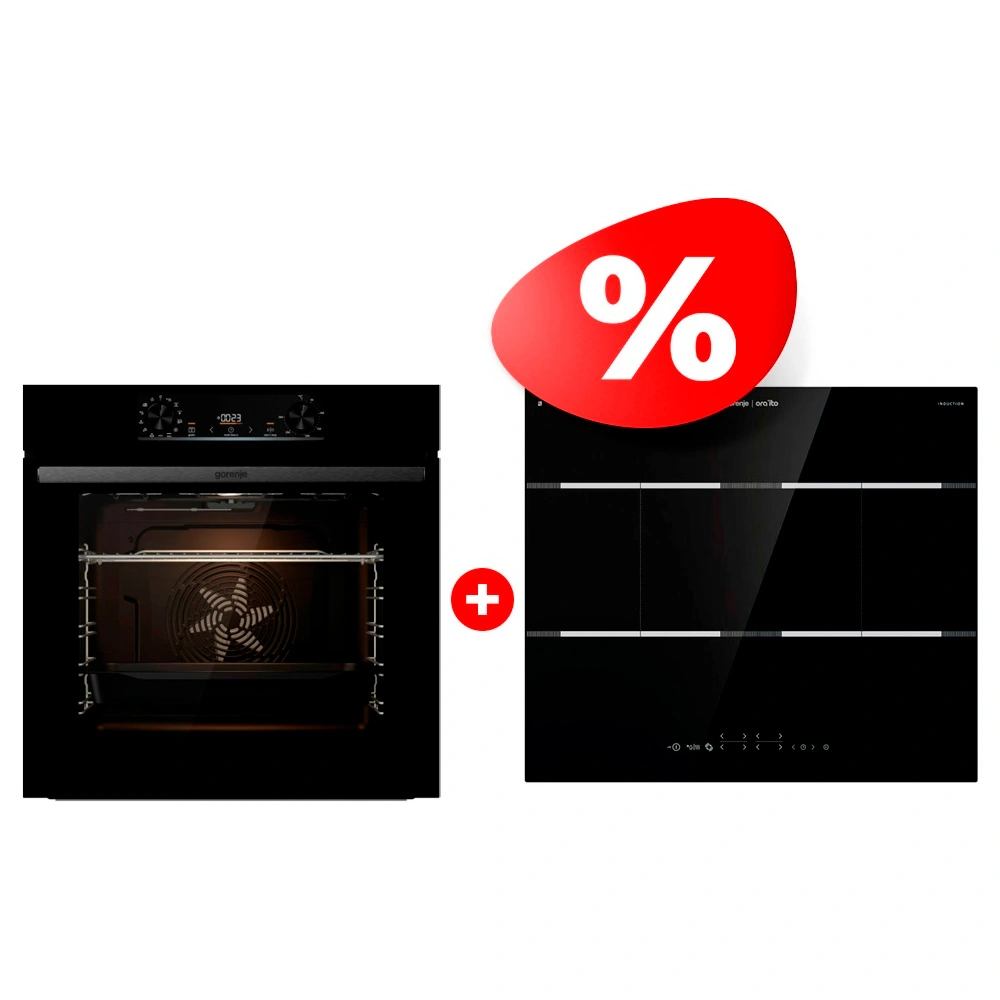 Жиынтық Встраиваемый духовой шкаф Gorenje BO6737E02BG + Gorenje ас пісіру беті IT646ORAB 
