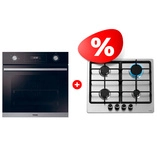 Комплект Встраиваемый духовой шкаф Haier HOD-P12CTBX + Газовая варочная поверхность Haier HHX-M64CNX