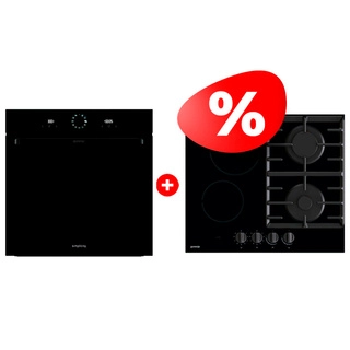 Комплект Встраиваемый духовой шкаф Gorenje BOS6737SYB + Комбинированная варочная поверхность Gorenje GCE691BSC