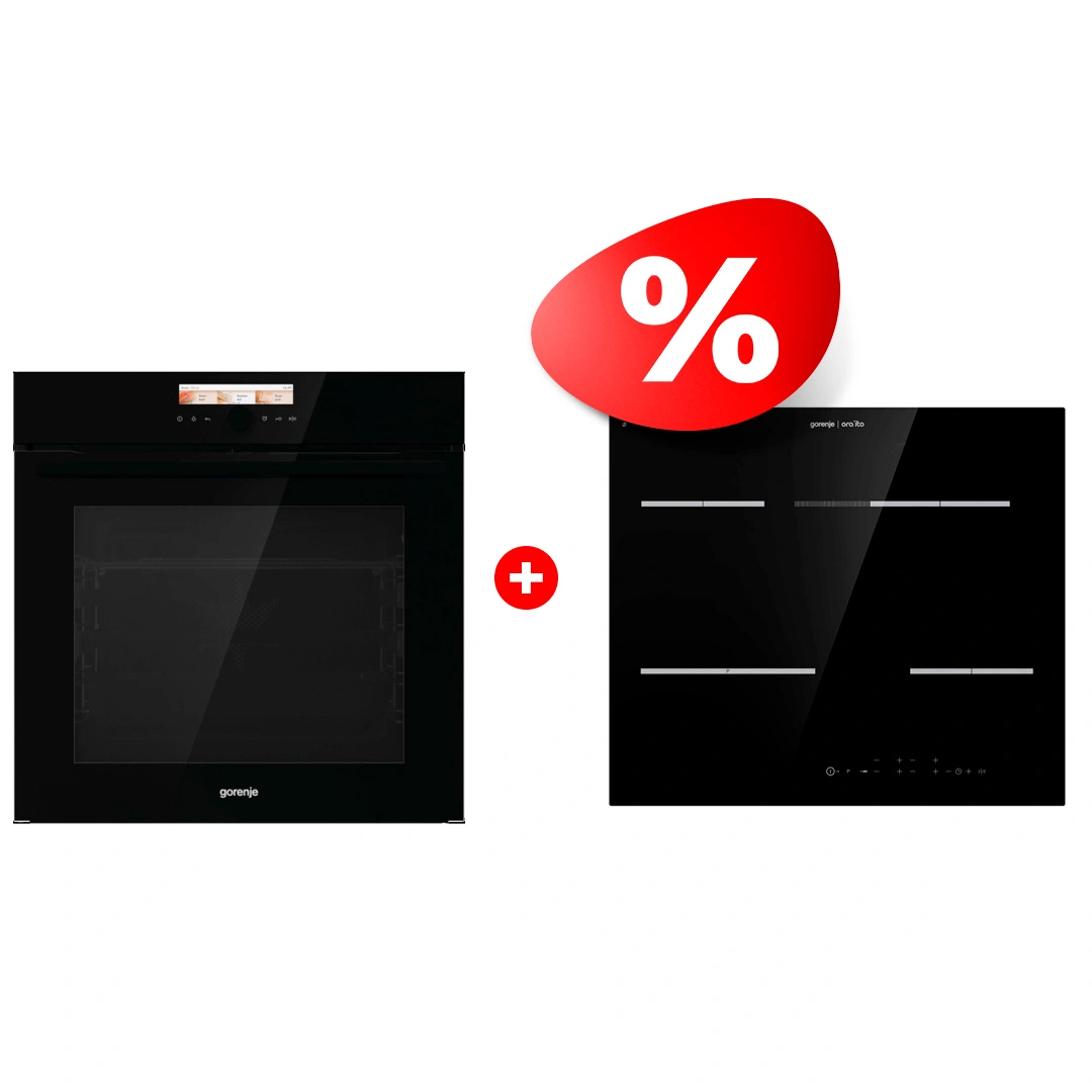 Жиынтық Встраиваемый духовой шкаф Gorenje BOP798S37BG + Gorenje электр пісіру беті ECT648ORAB 