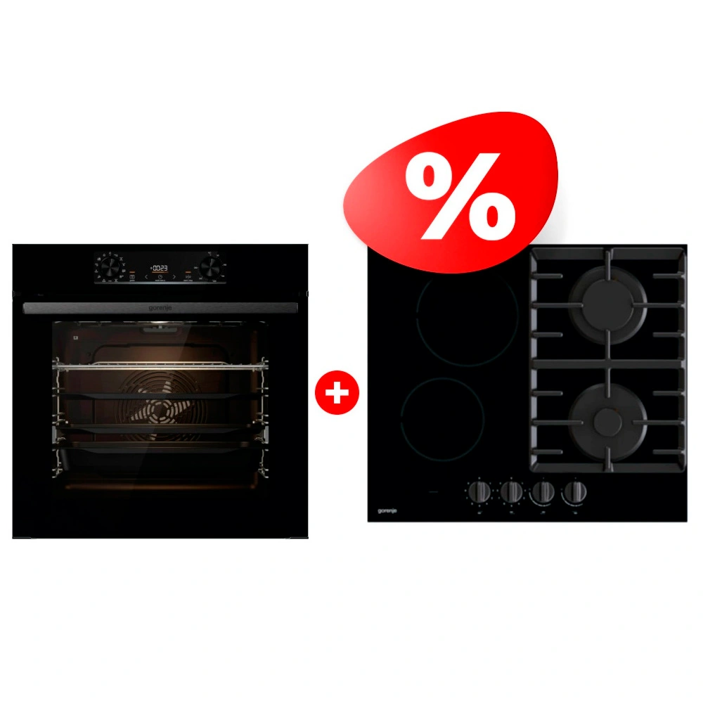 Комплект Встраиваемый духовой шкаф Gorenje BPS6737E14BG + Комбинированная варочная поверхность Gorenje GCE691BSC