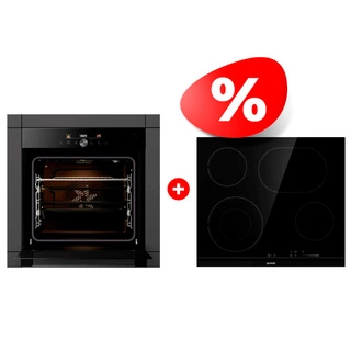 Комплект Встраиваемый духовой шкаф Gorenje BPSA6747DGWI + Электрическая варочная поверхность Gorenje ECS643BCSC