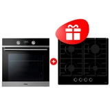 Жиынтық Біріктірілетін духовой шкаф Haier HOQ-K2ANN3BX + Haier газ пісіру беті HHX-G64CNB 