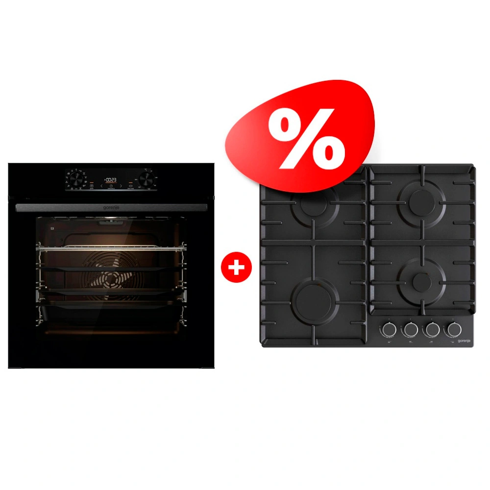 Комплект Встраиваемый духовой шкаф Gorenje BPS6737E14BG + Газовая варочная поверхность Gorenje G642AB