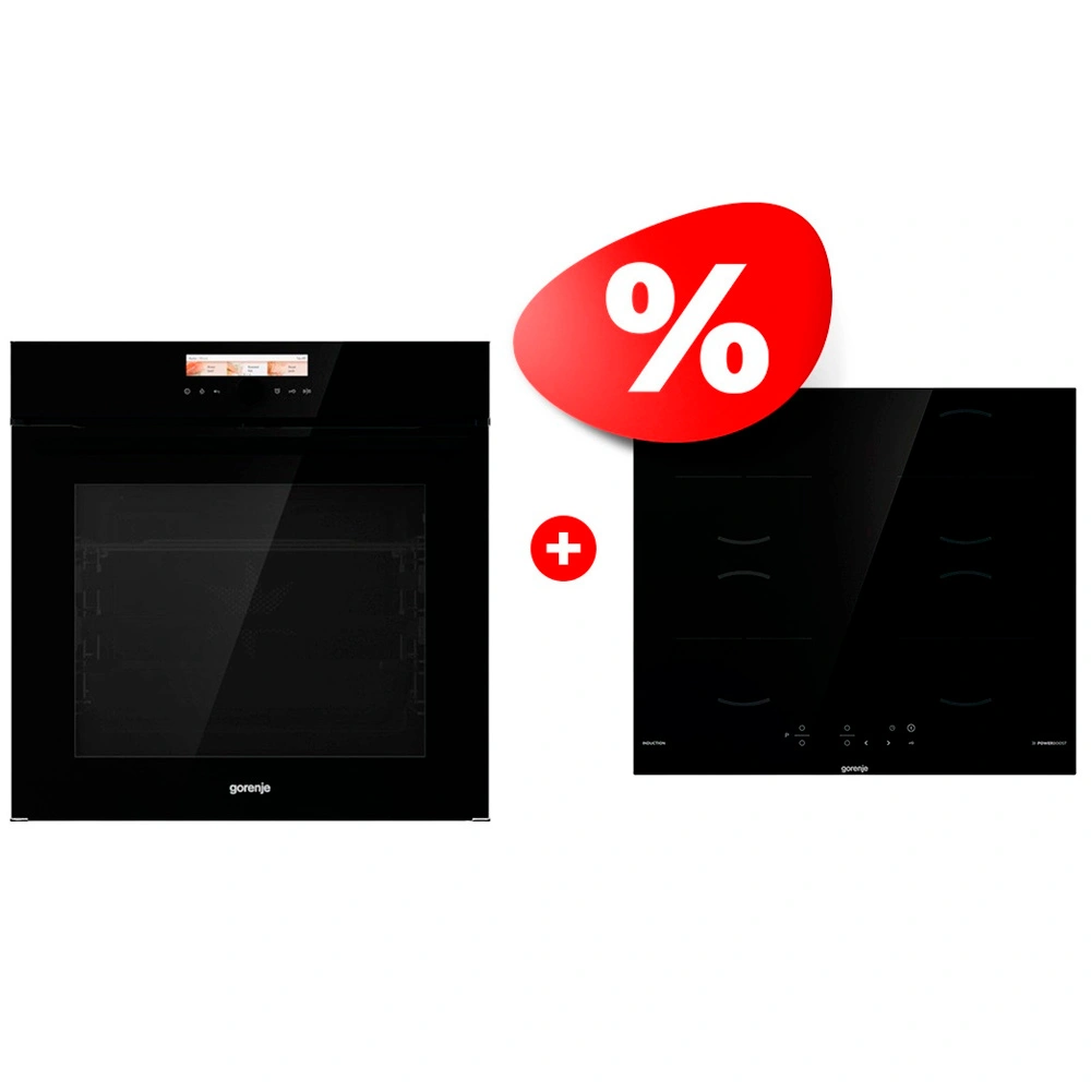 Жиынтық Встраиваемый духовой шкаф Gorenje BOP798S37BG + Индукционная поверхность Gorenje GI6401BSCE 