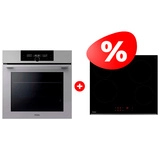 Комплект Встраиваемый духовой шкаф Haier HOQ-F6QSN3GG + Стеклокерамическая варочная поверхность Haier HHY-C64RVB