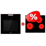 Комплект Встраиваемый духовой шкаф Gorenje BOP798S37BG + Стеклокерамическая варочная панель Gorenje ECT64BSCE
