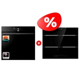 Жиынтық Gorenje кіріктірілетін электр пеші GO66E PIZZA350C + Gorenje ас пісіру беті IT646ORAB 