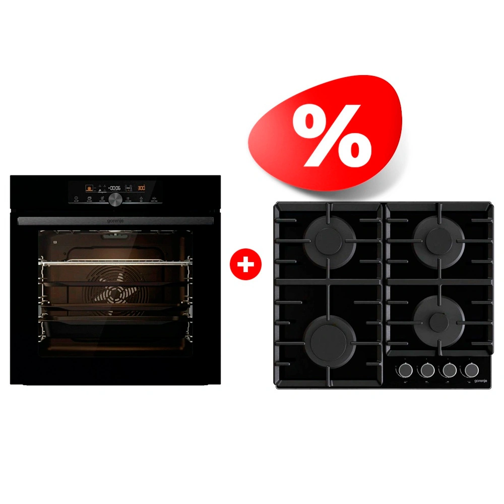 Комплект Встраиваемый духовой шкаф Gorenje BPS6747A06BG + Газовая варочная поверхность Gorenje GT642AB
