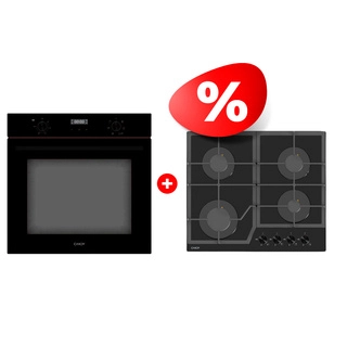 Комплект Встраиваемый духовой шкаф Candy COSMO COXK06LNBB + Газовая варочная поверхность Candy CHXG64CNB