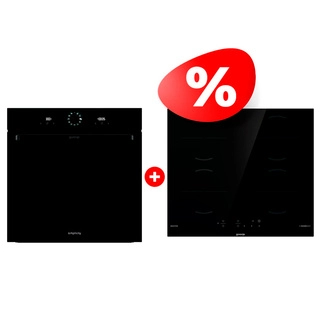 Жиынтық Встраиваемый духовой шкаф Gorenje BOS6737SYB + Индукционная поверхность Gorenje GI6401BSCE 