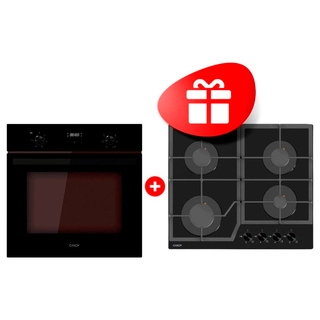 Комплект Встраиваемый духовой шкаф Candy COSMO miniCOXP06NBB + Газовая варочная поверхность Candy CHXG64CNB