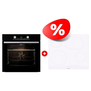 Комплект Встраиваемый духовой шкаф Gorenje BOSX6737E03B + Электрическая варочная поверхность Gorenje ECT643WCSC