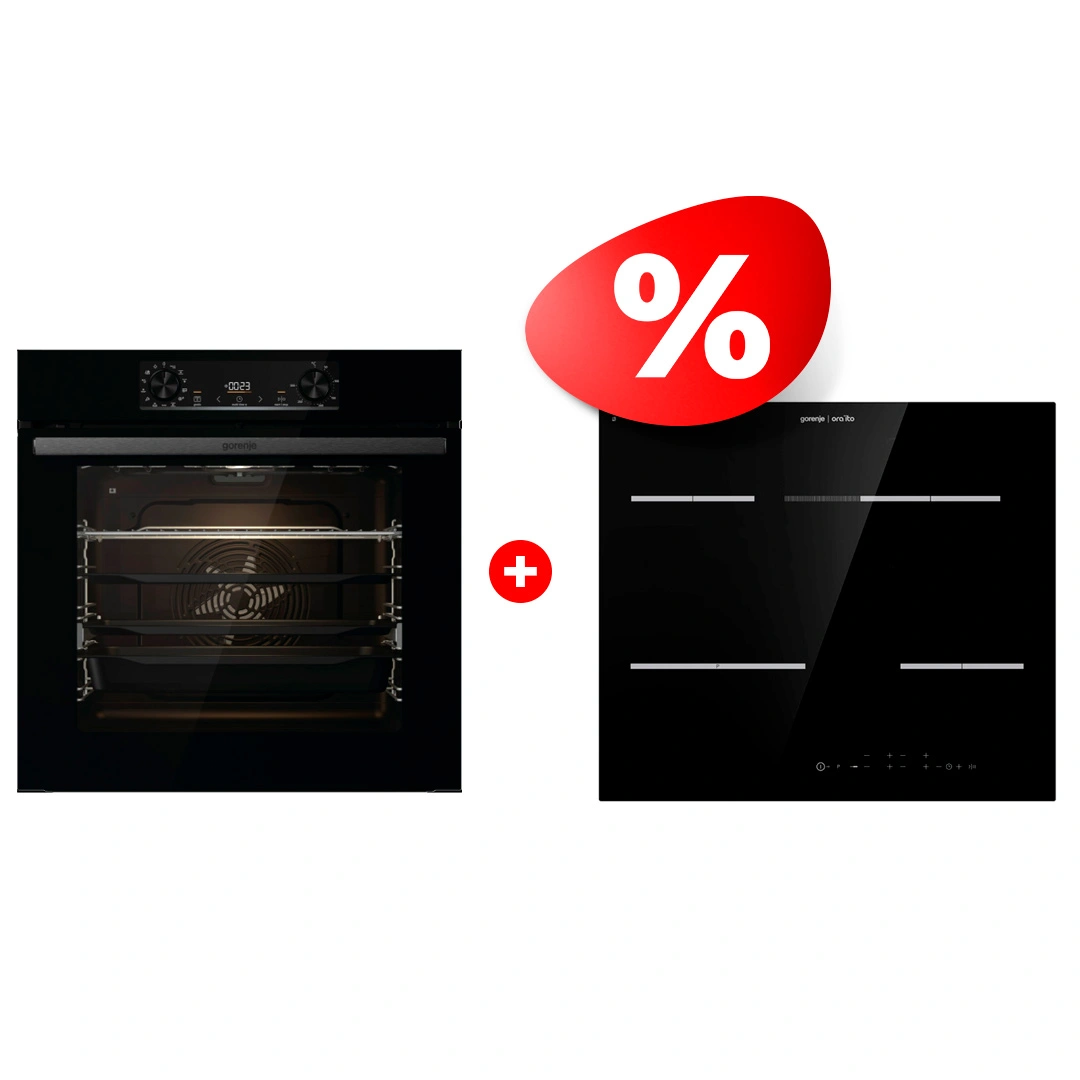 Жиынтық Встраиваемый духовой шкаф Gorenje BPS6737E14BG + Gorenje электр пісіру беті ECT648ORAB 