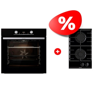 Комплект Встраиваемый духовой шкаф Gorenje BOSX6737E03B + Газовая варочная поверхность Gorenje GC321B