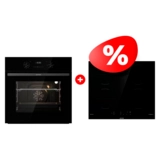 Комплект Встраиваемый духовой шкаф Gorenje BO6737E02NBG + Индукционная поверхность Gorenje GI6401BSCE 
