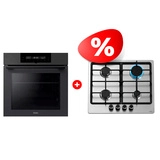 Жиынтық Встраиваемый духовой шкаф Haier HOQ-F6QSN3DG + Haier газ пісіру беті HHX-M64CNX 