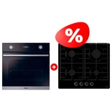 Комплект Встраиваемый духовой шкаф Haier HOD-P12CTBX + Газовая варочная поверхность Haier HHX-G64CNB