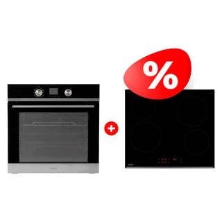 Комплект Встраиваемый духовой шкаф Haier HOQ-K4AAN3BX + Стеклокерамическая варочная поверхность Haier HHY-C64RVB