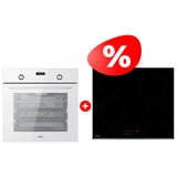 Жиынтық Встраиваемый духовой шкаф Haier HOX-P09CGW + Haier шыны керамикалық плитасы HHY-C64RVB 