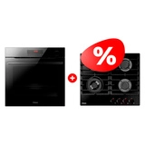 Комплект Встраиваемый духовой шкаф Hansa BOEB698699 + Газовая варочная поверхность Hansa BHKS671830