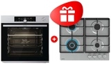 Жиынтық Gorenje кіріктірілетін электр пеші BSA6747A04X + Газовая варочная панель Gorenje GW641XHF 