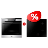 Комплект Встраиваемый духовой шкаф Hansa BOEI697688 + Электрическая варочная поверхность Hansa BHC66577 