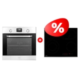 Комплект Встраиваемый духовой шкаф Haier HOX-P11HFX + Стеклокерамическая варочная поверхность Haier HHY-C64ROVB 