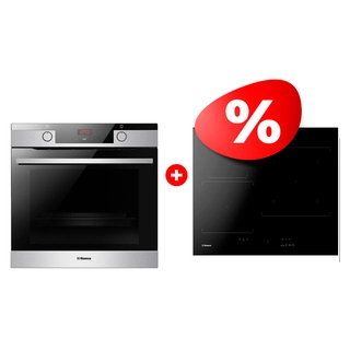 Жиынтық Встраиваемый духовой шкаф Hansa BOEI684633 + Hansa индукциялық ас пісіру беті BHI67006 
