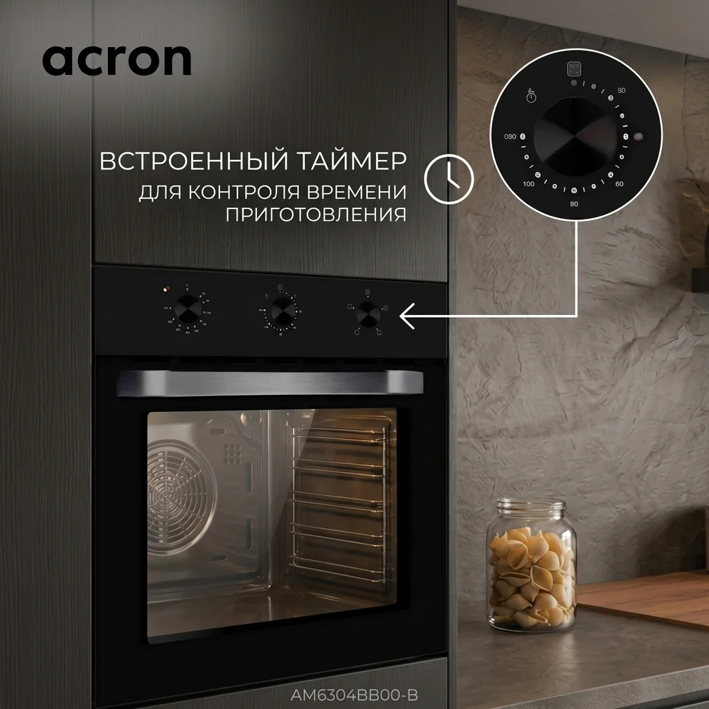 Встраиваемый духовой шкаф Acron AM6304BB00-B - фото 5