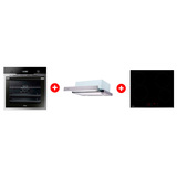 Комплект Встраиваемый духовой шкаф Haier HOD-PM08VGBX + Вытяжка Haier HVX-T671X + Стеклокерамическая варочная поверхность Haier HHY-C64RVB 