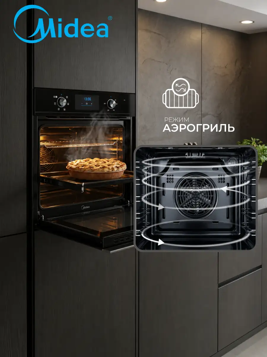 Кіріктірілетін пеш Midea MO22000 GB - фото 14