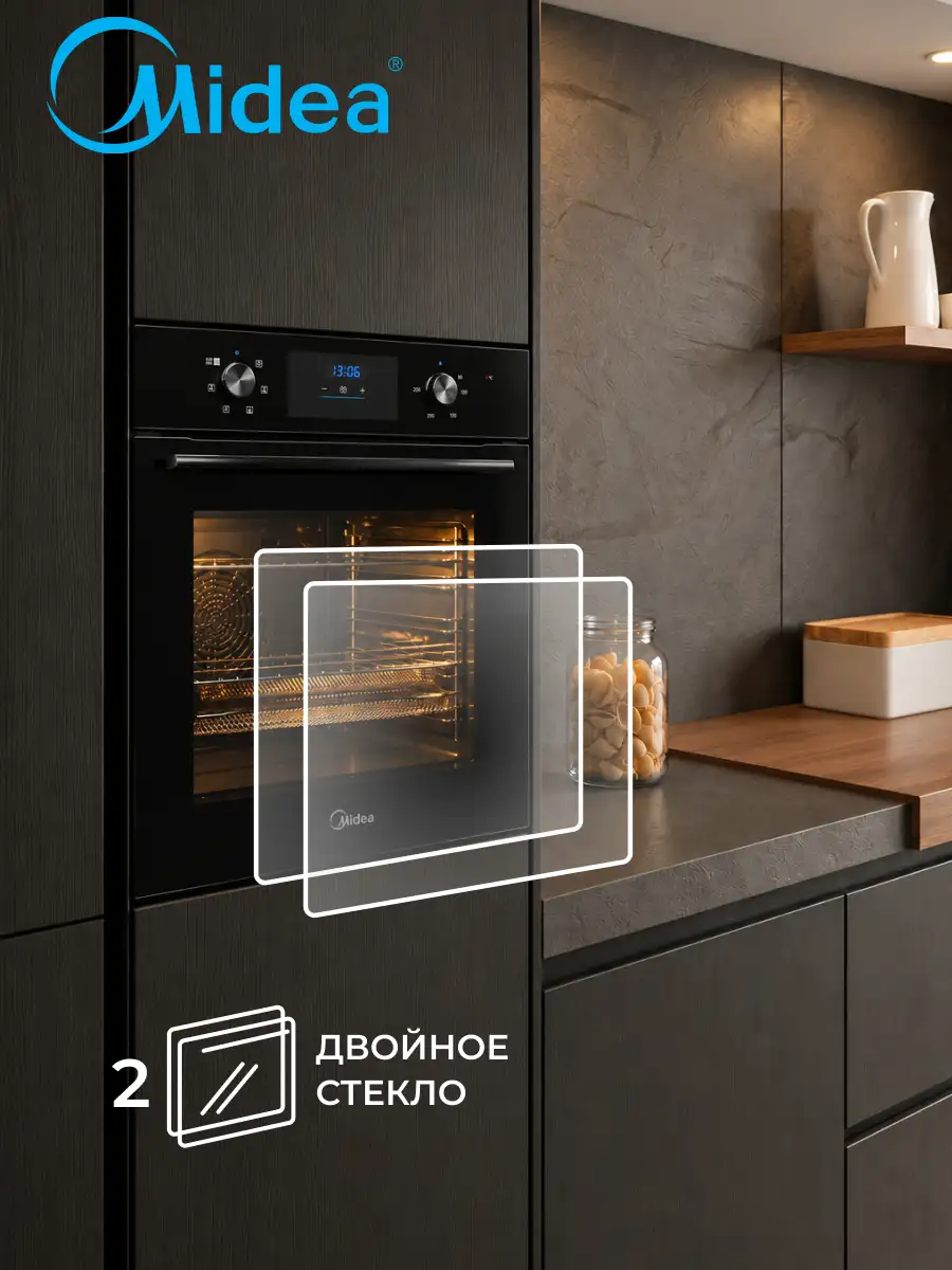 Жиынтық Midea MO22000 GB + Midea MH60I550GB + Midea MG684TGB  - фото 6
