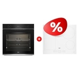 Комплект Встраиваемый духовой шкаф Beko BBIR13300XC + Варочная панель Beko HII64200FMTW 