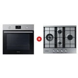 Комплект Встраиваемый духовой шкаф Samsung NV68A1145RS/WT + Газовая варочная поверхность Samsung NA64H3030BS 