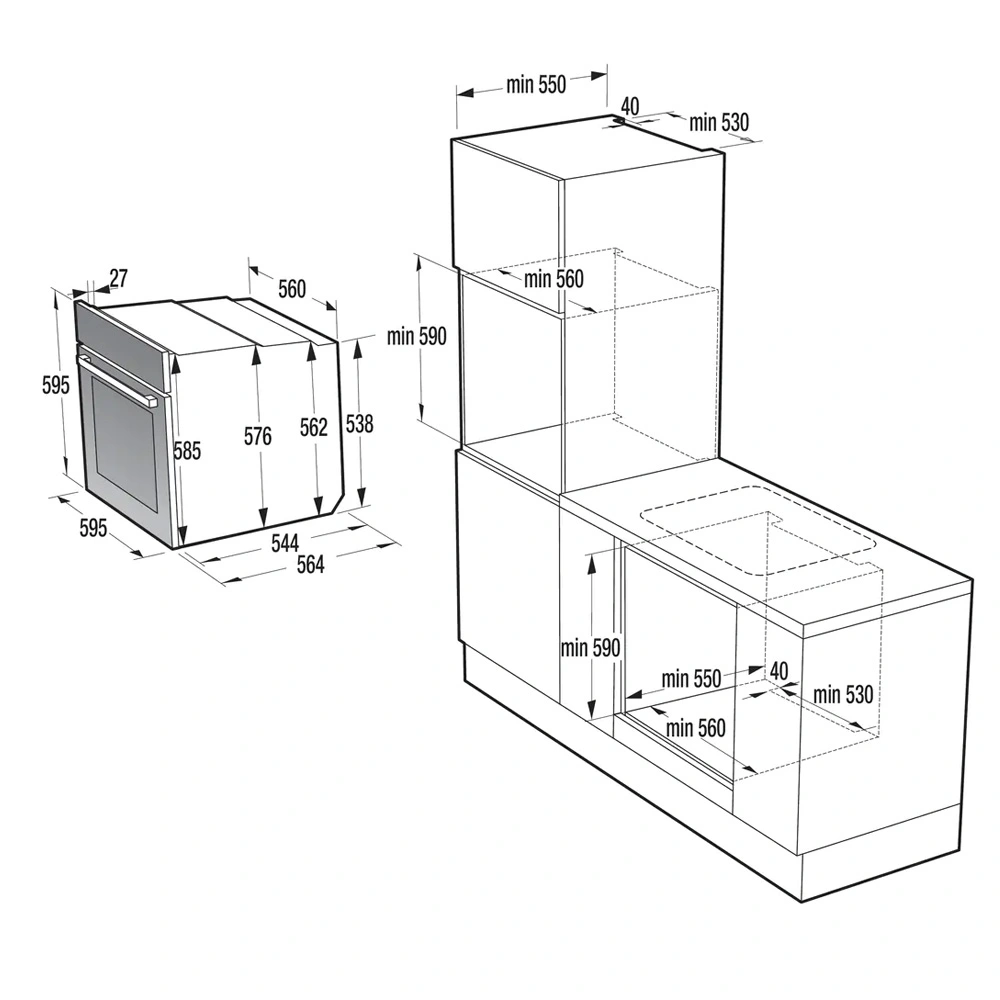 Встраиваемый духовой шкаф Gorenje BSA6747DGWI - фото 14
