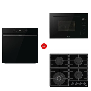 Комплект Духовой шкаф Gorenje BOS6737E20FBG + Встраиваемая микроволновая печь Gorenje BM251M2BG + Встраиваемая варочная панель Газ Gorenje GTW641BHF 