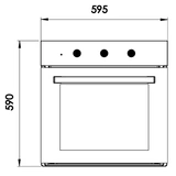 Встраиваемый духовой шкаф Luxell B66-SF3 MT Black - фото 8