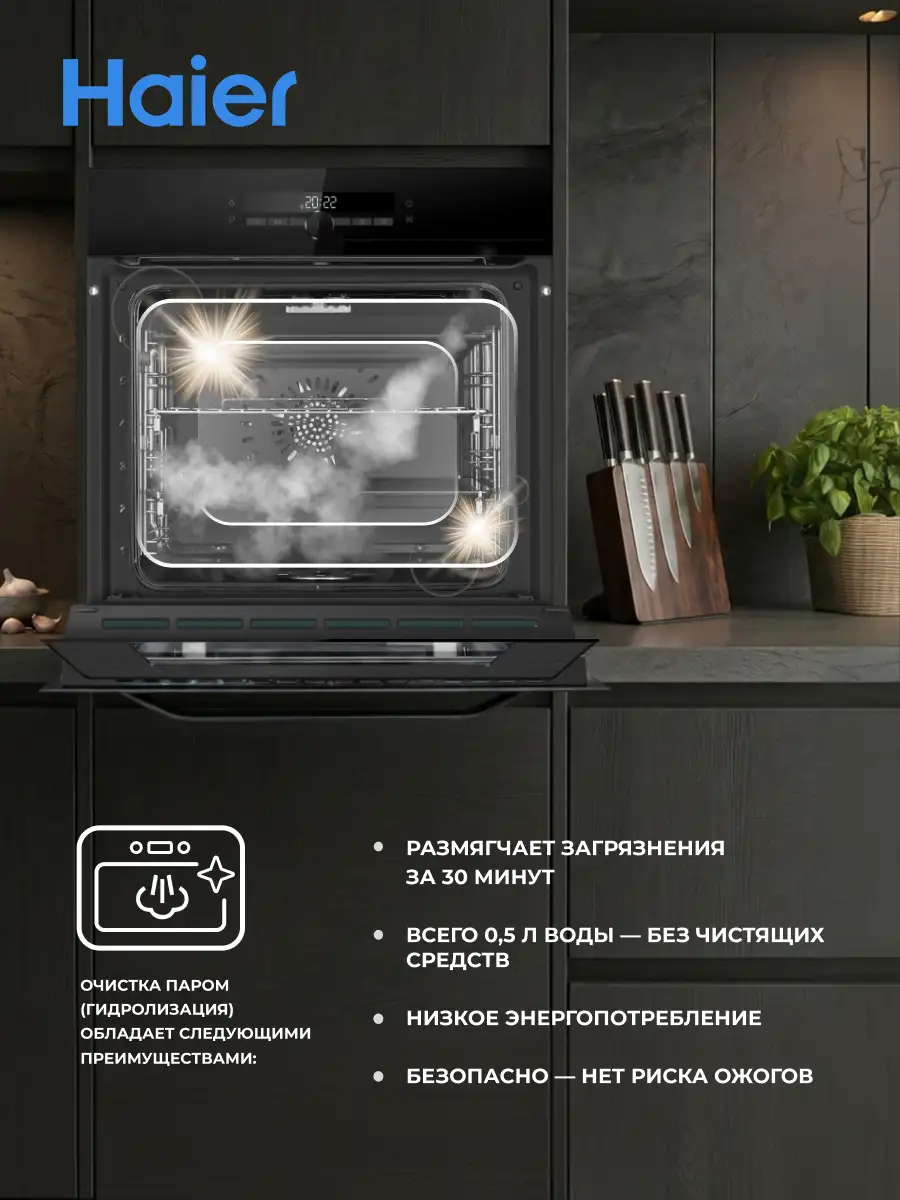 Встраиваемый духовой шкаф Haier HOQ-F6CASGB - фото 9