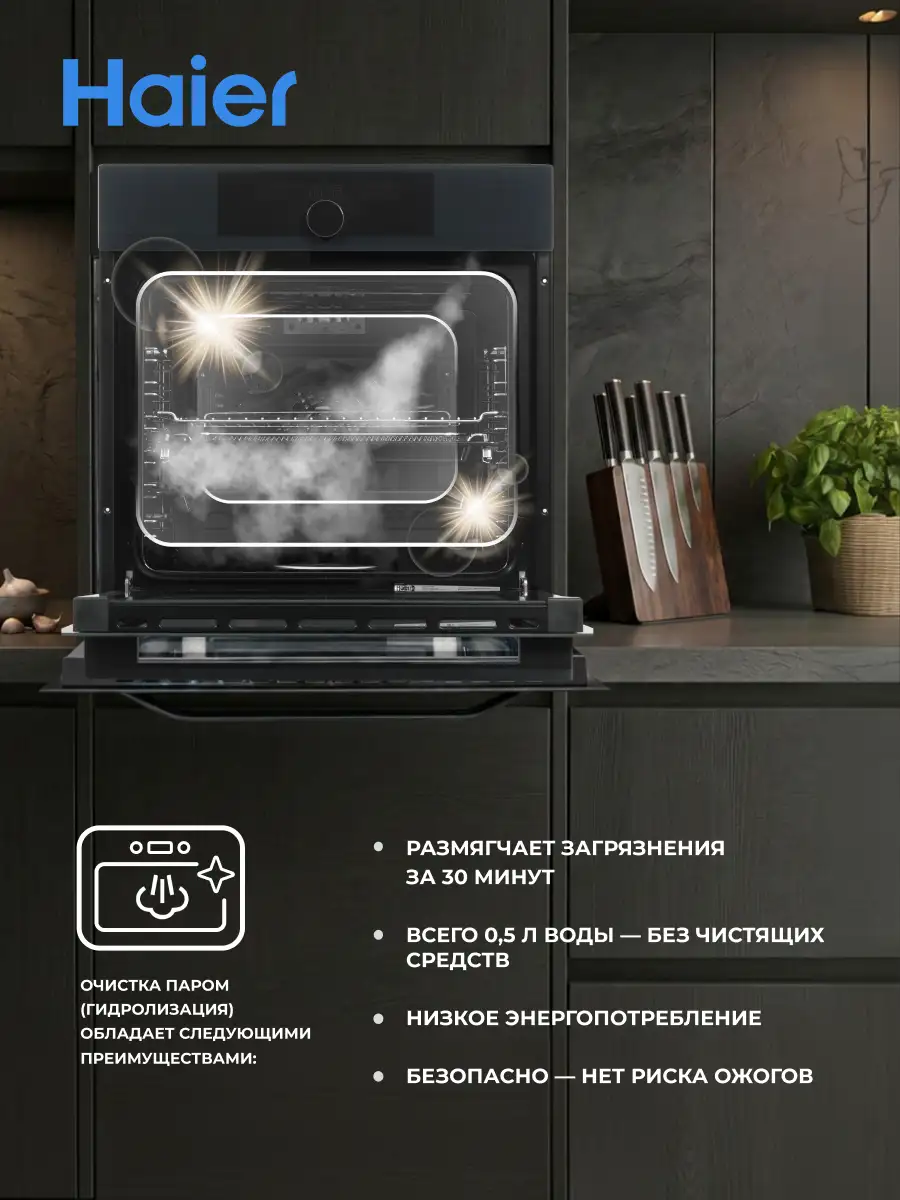Встраиваемый духовой шкаф Haier HOX-FP5RAGG - фото 9
