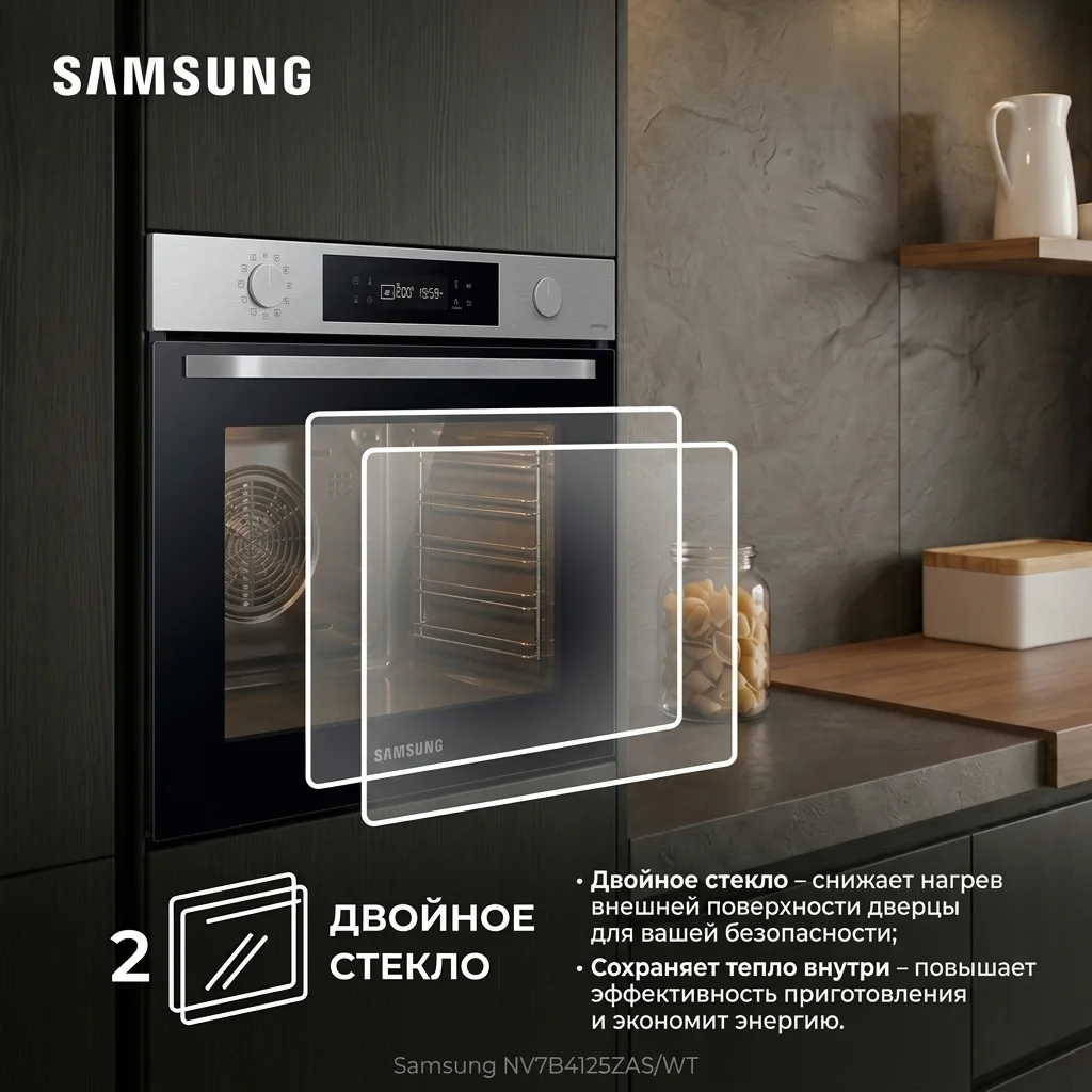 SAMSUNG кіріктірілетін электр пеші NV7B4125ZAS/WT - фото 10