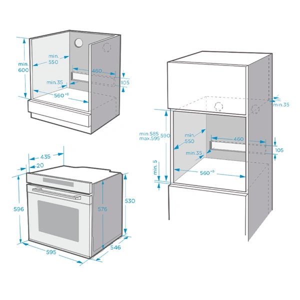 Встраиваемый духовой шкаф Midea MO730CEX - фото 4
