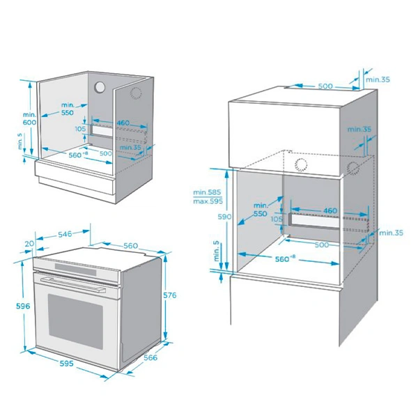 Встраиваемый духовой шкаф Midea MO740CEX - фото 4