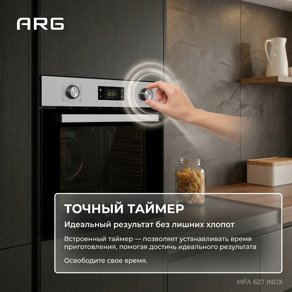 Встраиваемый духовой шкаф ARG MFA 627 Inox - фото 7