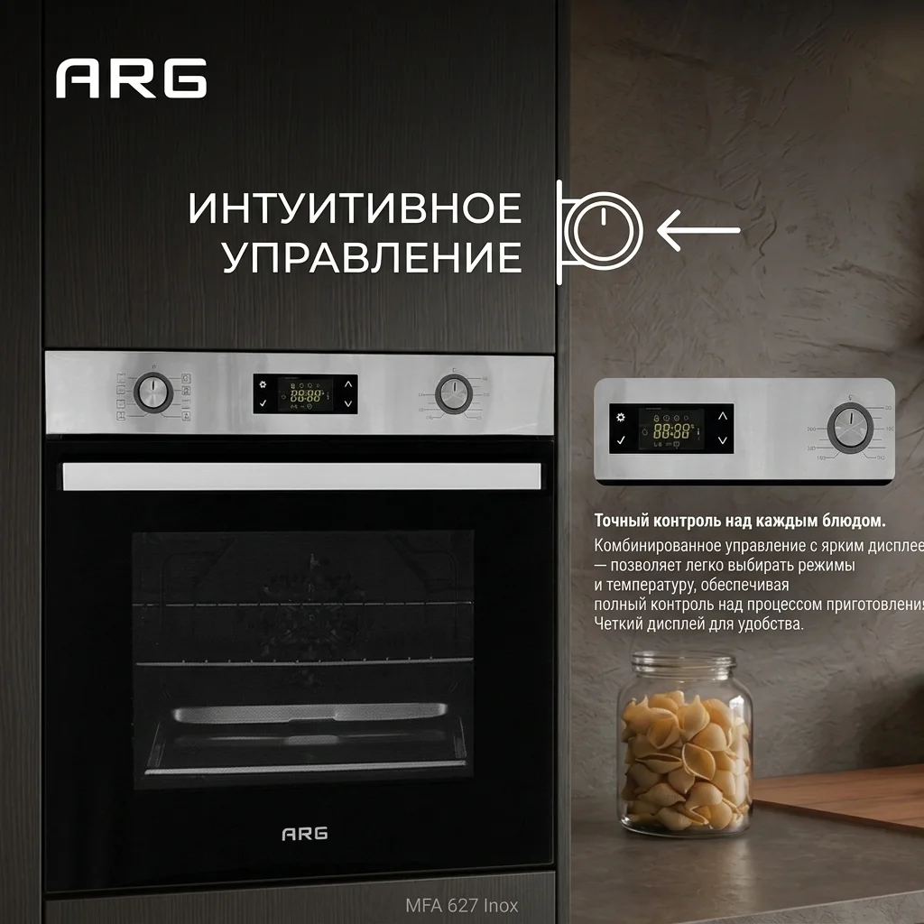 Встраиваемый духовой шкаф ARG MFA 627 Inox - фото 5