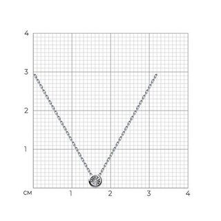 Колье Diamant 52-270-01080-1 42см 1,58гр. 