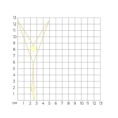 Колье Sokolov 070435-2 45см 2,74гр 
